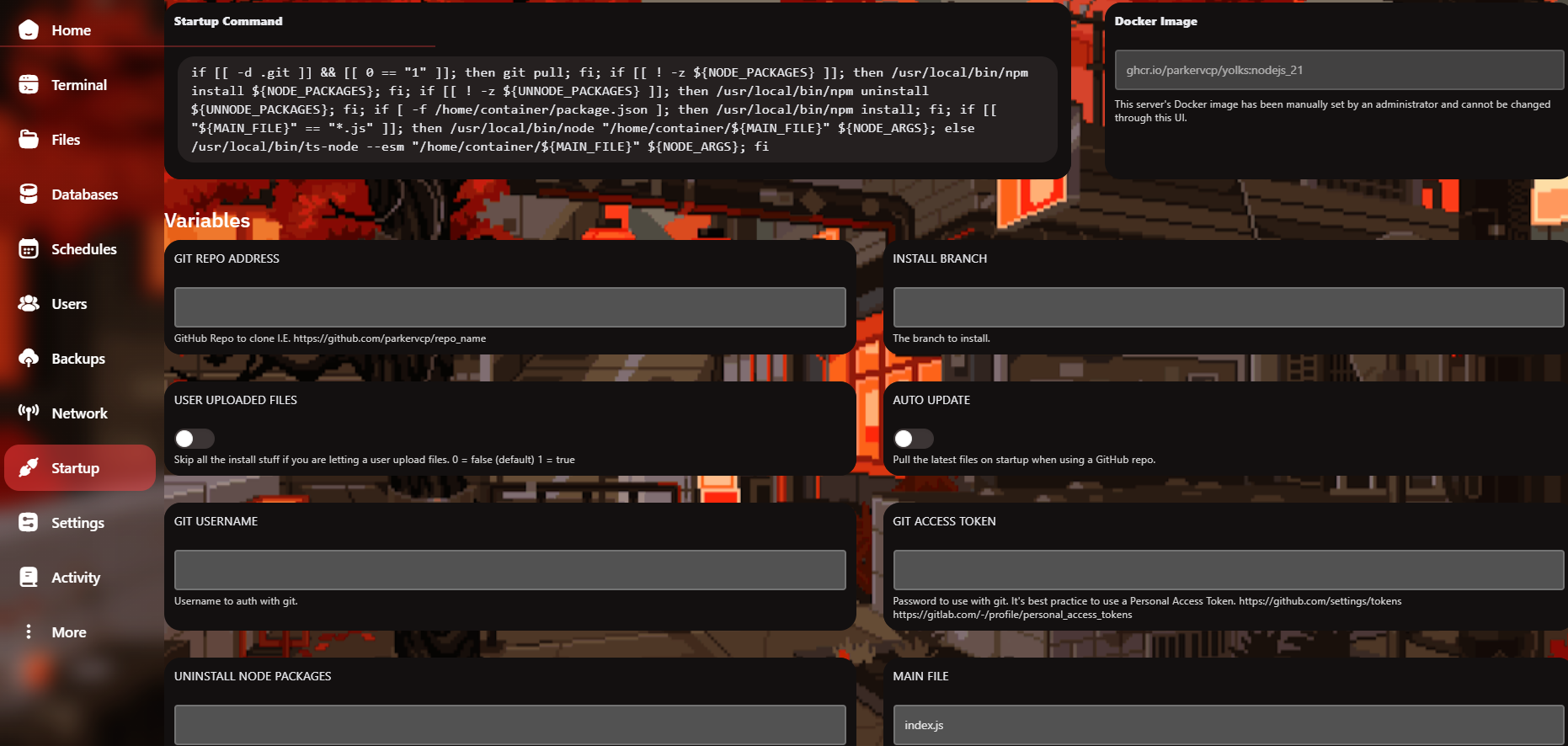 Server Management — Full Control Panel